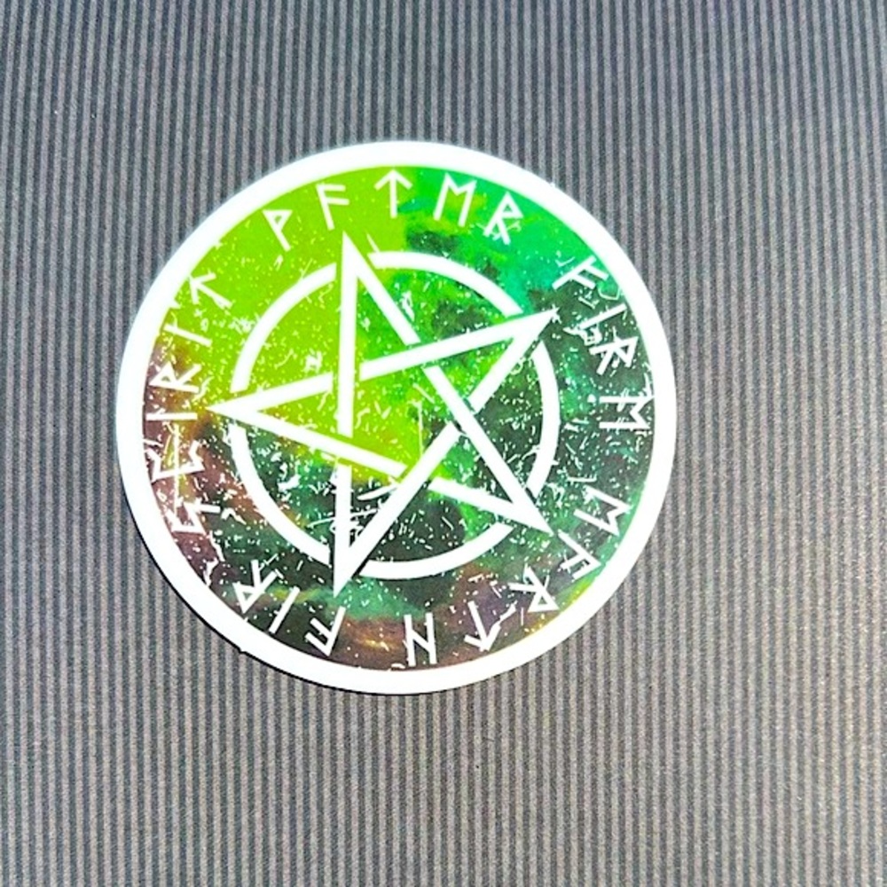 Viking Old Norse God Masculine Warrior Celtic Art Single Sticker